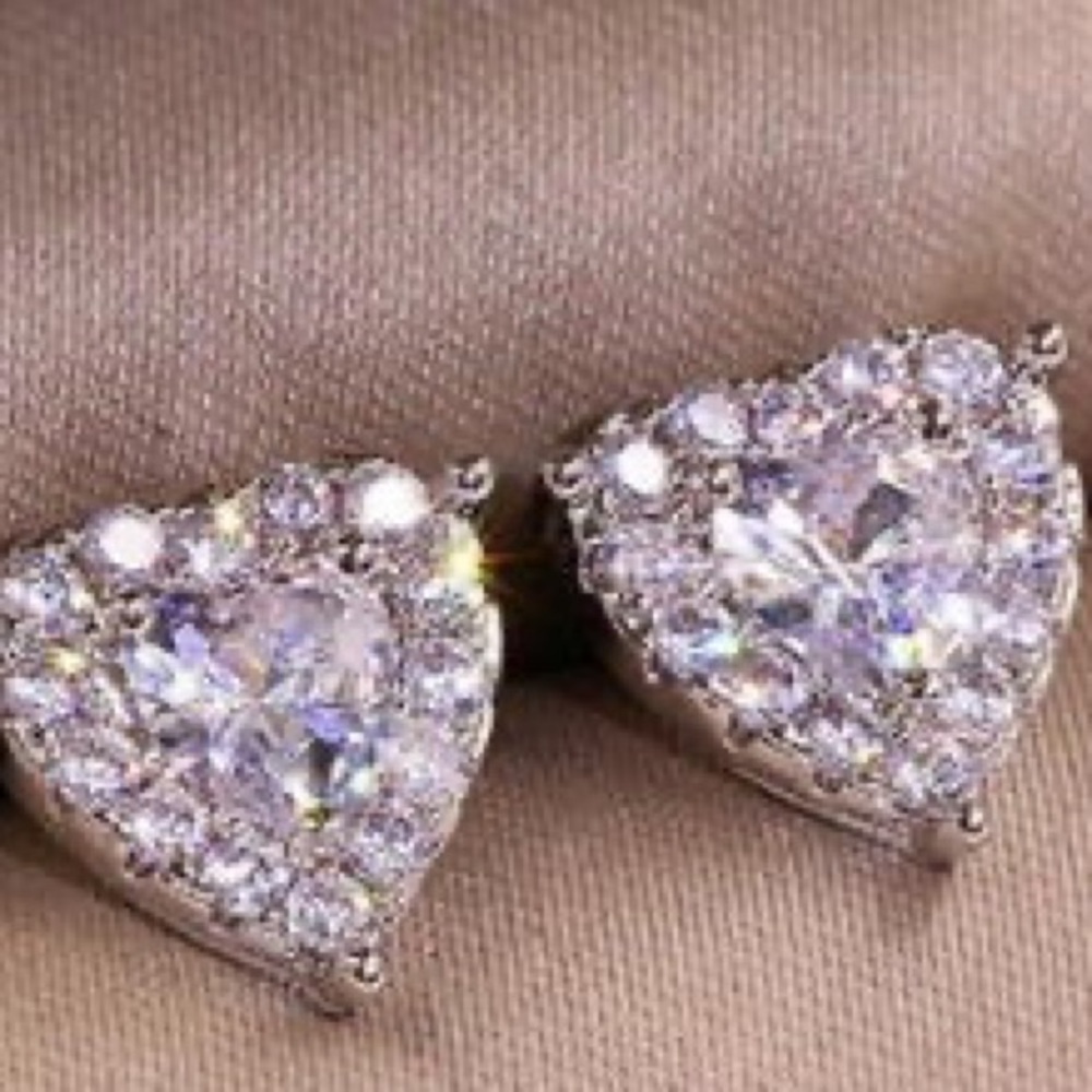 Women's Fashion Heart Shaped Earrings - Picture 3 of 3